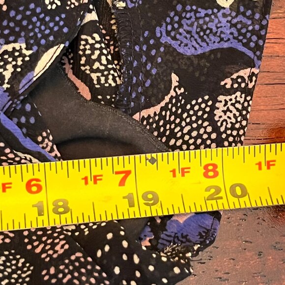 I Love Ronson V-Neck Floral Dress Med Black Multicolor Babydoll Tiered Fairygoth - Picture 9 of 10